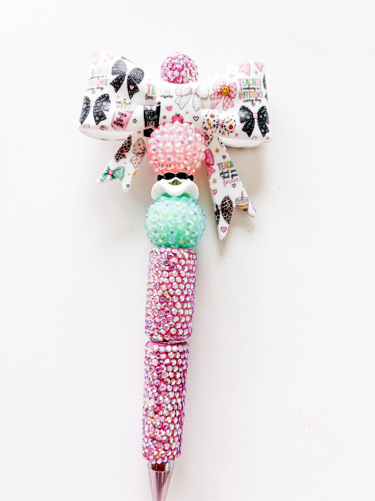 Bow teacher bling pen