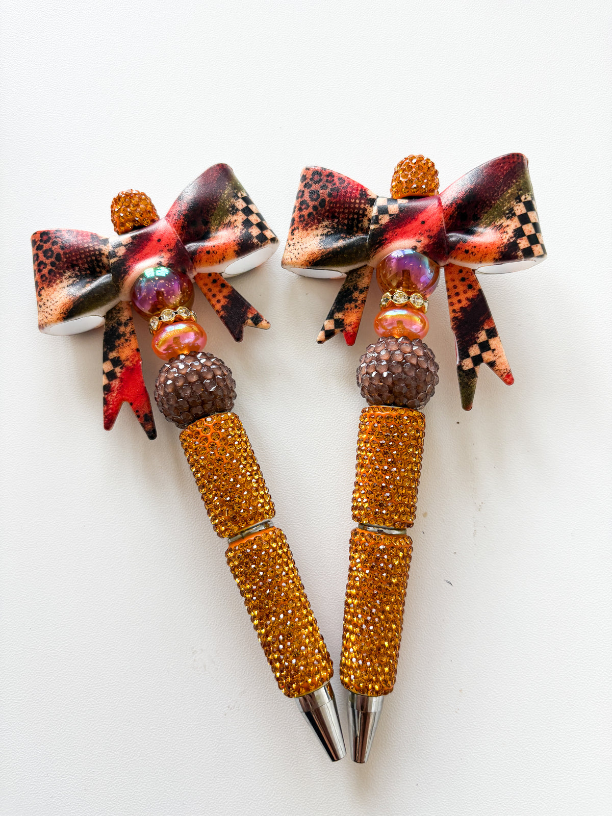 Fall checkered bow